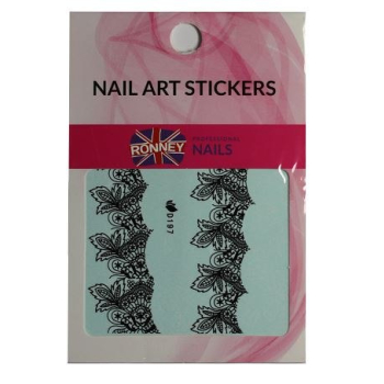 RONNEY - Naklejki wodne na paznokcie NAILART STICKERS RN 193